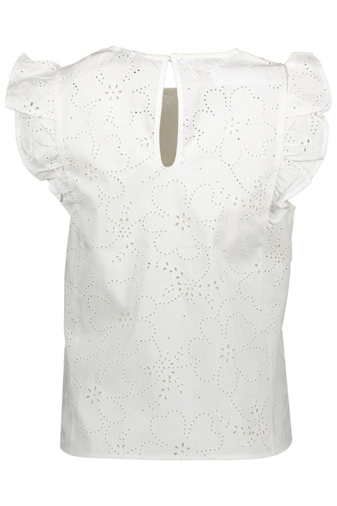 VMDORA SL FLOUNCE TOP WVN 10329376 SNOW WHITE